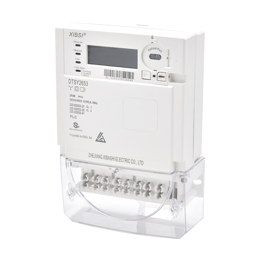 Three-phase electronic remote cost-controlled Smart Energy Meter