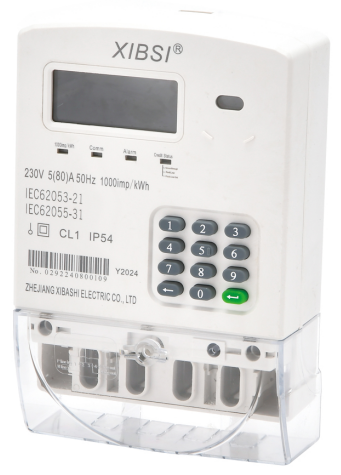 Remote prepaid electricity meter, option for remote meter reading and recharging